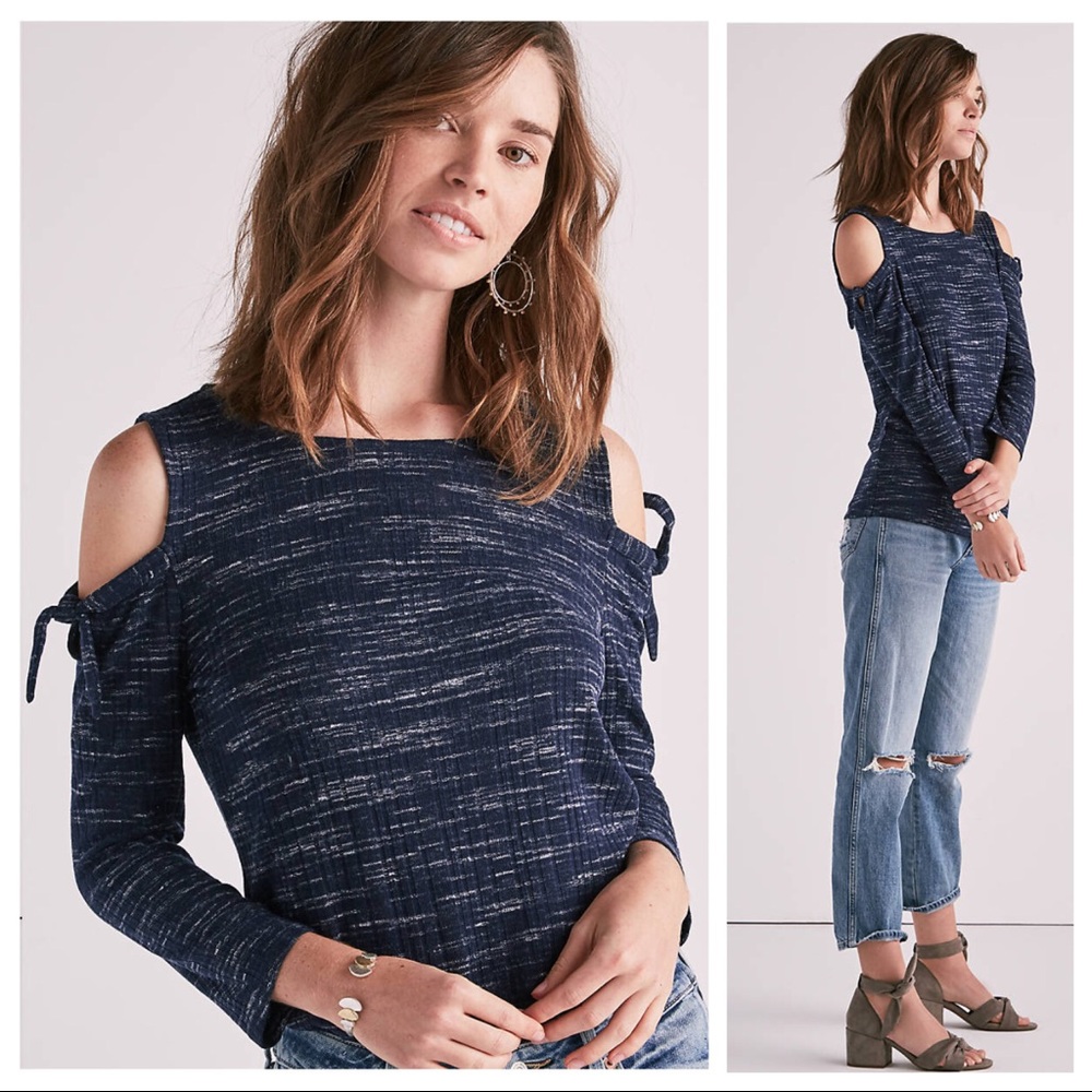 Lucky Brand Cold Shoulder Knit Top